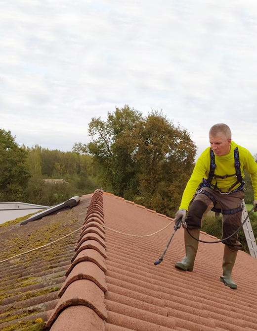  Pro Nettoyage 85 Travaux et nettoyage de toitures et façades à Venansault en Vendée.